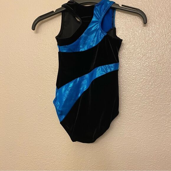 WEISSMAN Balera Dance gymnastics Racerback Velvet Swish Leotard V11718 XSC 4/5 - Picture 3 of 9